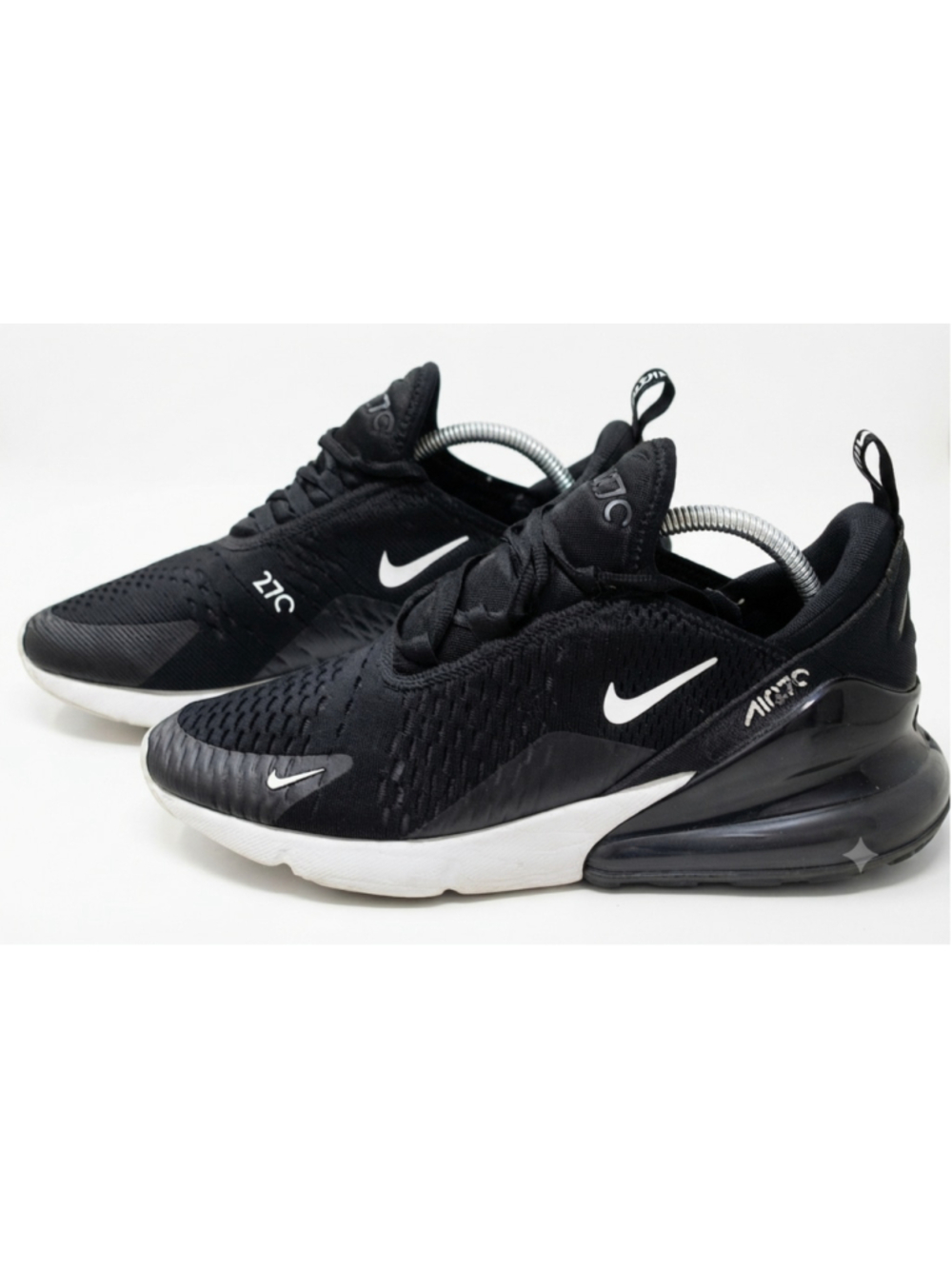 Nike Air Max 270 Running Workout Shoes Black Anthracite White AH8050-002 sz 9.5